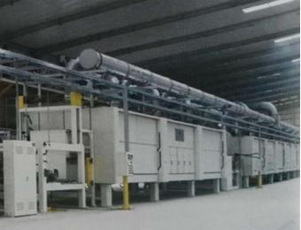 Glass fiber automatic gluing and drying production equipment